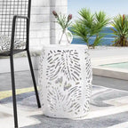 Satterlee Outdoor Outdoor Metal Side Table by Christopher Knight Home