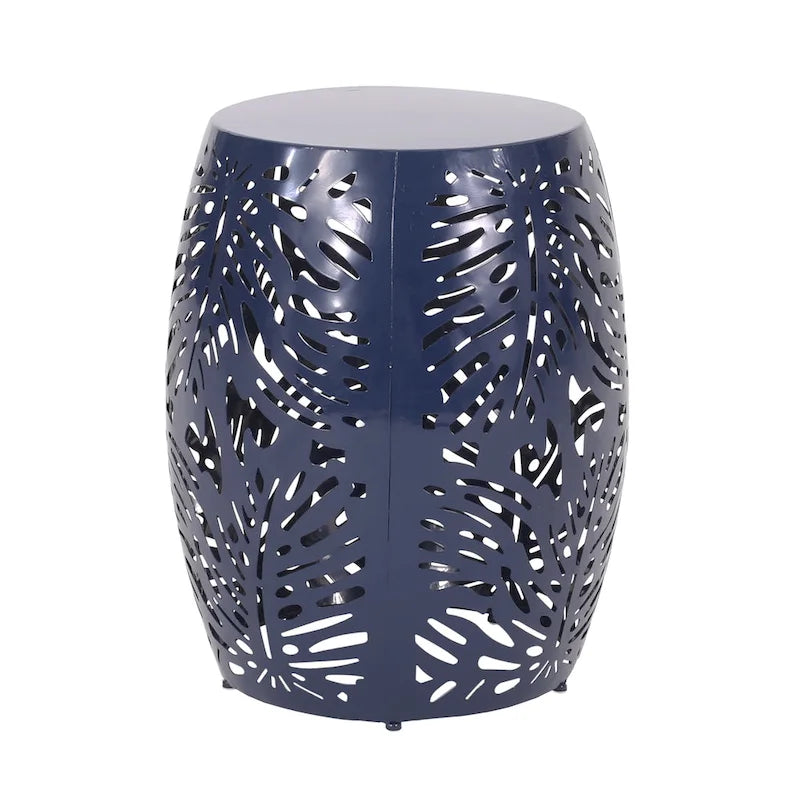 Table d'appoint d'extérieur en métal Satterlee par Christopher Knight Home