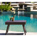 Table pliante réglable en osier marron Salem de Christopher Knight Home pour l'extérieur - 16,00 L x 24,00 l x 15,75 H