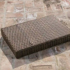 Table pliante réglable en osier marron Salem de Christopher Knight Home pour l'extérieur - 16,00 L x 24,00 l x 15,75 H