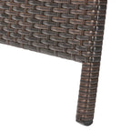 Table pliante réglable en osier marron Salem de Christopher Knight Home pour l'extérieur - 16,00 L x 24,00 l x 15,75 H