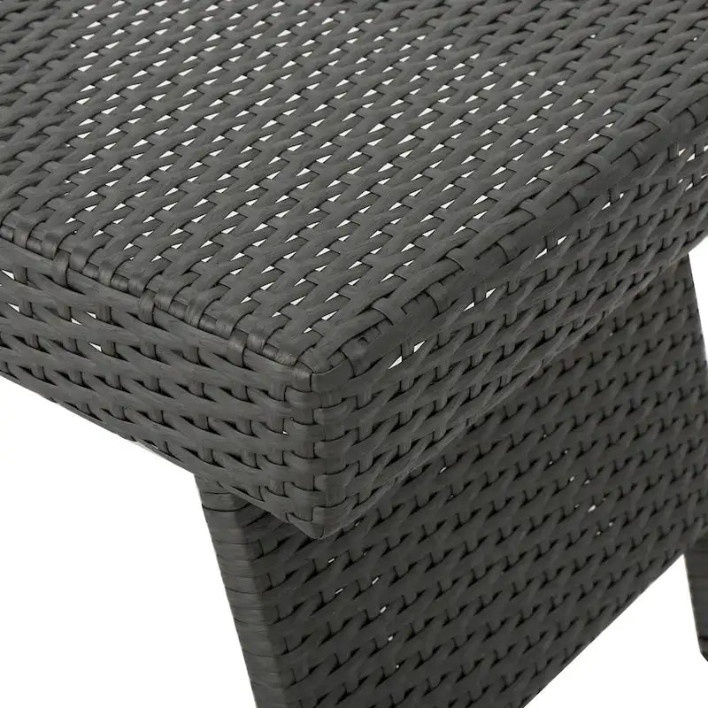 Table pliante réglable en osier marron Salem de Christopher Knight Home pour l'extérieur - 16,00 L x 24,00 l x 15,75 H
