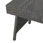 Table pliante réglable en osier marron Salem de Christopher Knight Home pour l'extérieur - 16,00 L x 24,00 l x 15,75 H