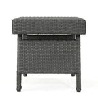 Table pliante réglable en osier marron Salem de Christopher Knight Home pour l'extérieur - 16,00 L x 24,00 l x 15,75 H