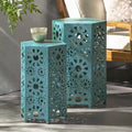 Eliana Outdoor 12-inch and 14-inch Nested Side Table Set by Christopher Knight Home