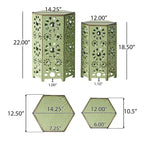 Tables d'appoint gigognes Eliana d'extérieur de 30 et 35 cm par Christopher Knight Home