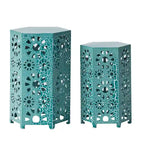 Tables d'appoint gigognes Eliana d'extérieur de 30 et 35 cm par Christopher Knight Home