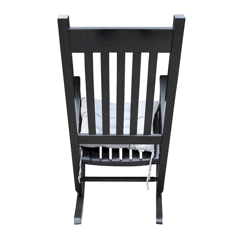 Fauteuil à bascule en bois pour véranda