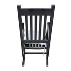 Fauteuil à bascule en bois pour véranda