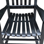Fauteuil à bascule en bois pour véranda