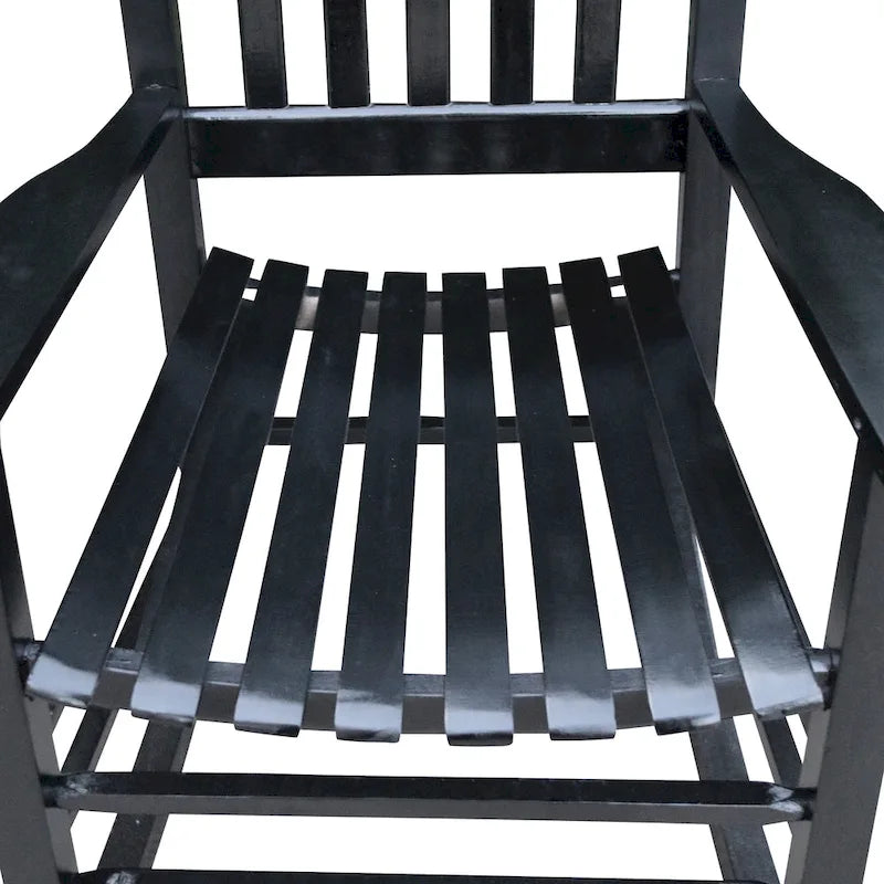 Fauteuil à bascule en bois pour véranda