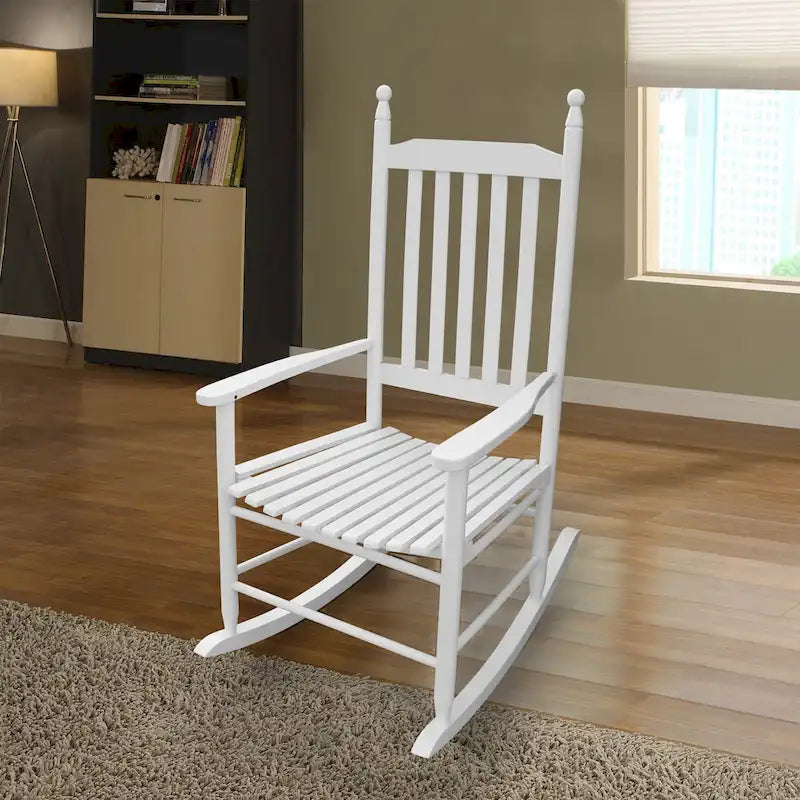 Fauteuil à bascule en bois pour véranda