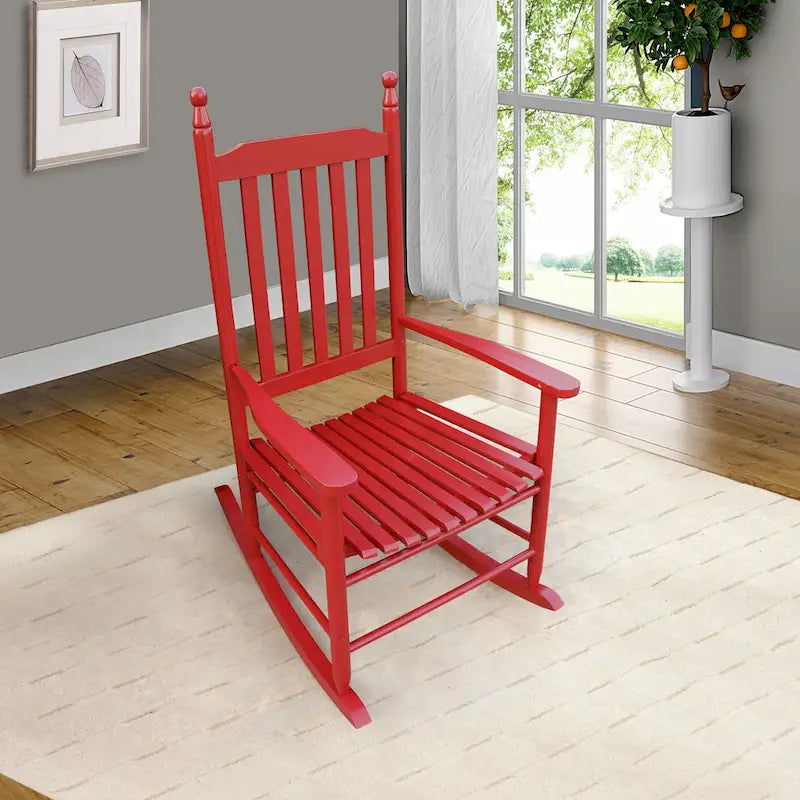 Fauteuil à bascule en bois pour véranda