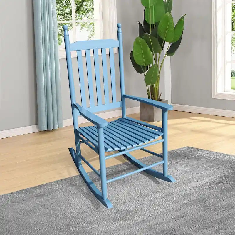 Fauteuil à bascule en bois pour véranda