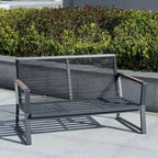 Ensemble de mobilier de jardin 4 pièces Outsunny, ensemble de conversation en aluminium, ensemble de canapés de jardin extérieur