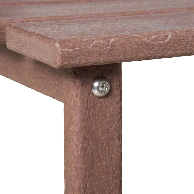 Table d'appoint de patio Outsunny, table d'appoint carrée d'extérieur, table à thé en plastique HDPE pour chaise Adirondack, cour arrière ou pelouse