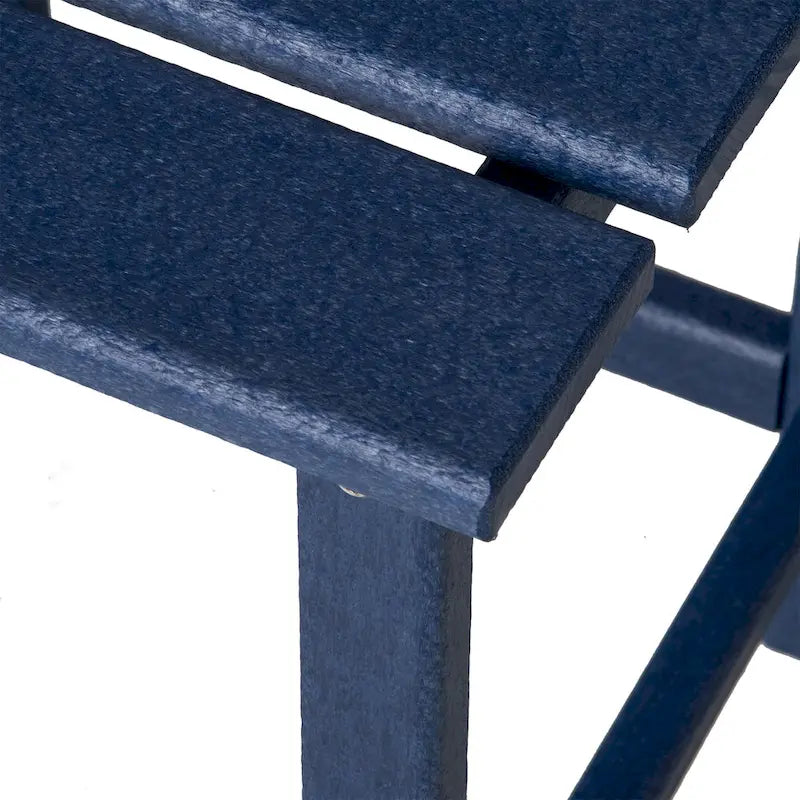 Table d'appoint de patio Outsunny, table d'appoint carrée d'extérieur, table à thé en plastique HDPE pour chaise Adirondack, cour arrière ou pelouse