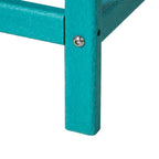 Table d'appoint de patio Outsunny, table d'appoint carrée d'extérieur, table à thé en plastique HDPE pour chaise Adirondack, cour arrière ou pelouse