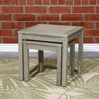 DTY Outdoor Living Lot de 2 tables gigognes Eucalyptus Longs Peak, Huile naturelle