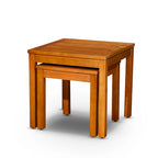 DTY Outdoor Living Lot de 2 tables gigognes Eucalyptus Longs Peak, Huile naturelle