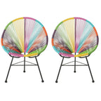 Chaise Acapulco. Lot de 2 - H87,6 x L72,4 x P83,2