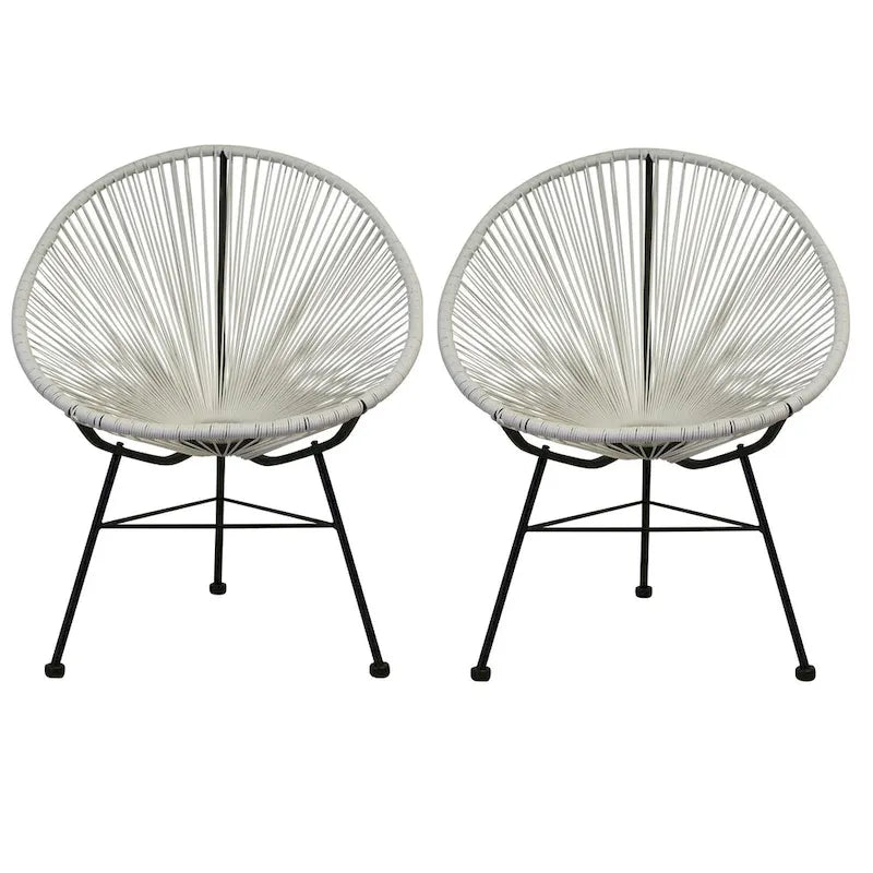 Acapulco Chair. Set of 2 - H34.5x W28.5x D32.75