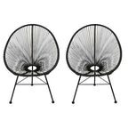 Chaise Acapulco. Lot de 2 - H87,6 x L72,4 x P83,2