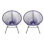 Chaise Acapulco. Lot de 2 - H87,6 x L72,4 x P83,2