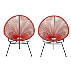Chaise Acapulco. Lot de 2 - H87,6 x L72,4 x P83,2