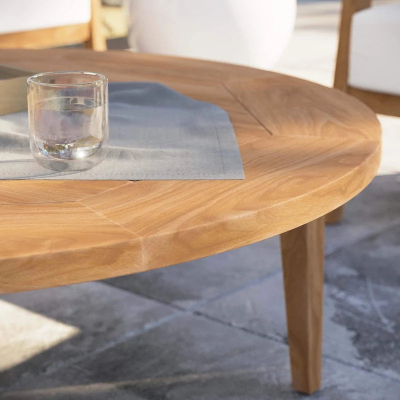 Table basse d'extérieur en teck de Brisbane