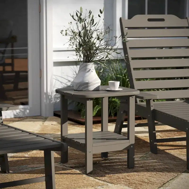 All-Weather Adirondack Style Patio Side Table