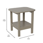 Table d'appoint de patio Adirondack tout temps