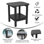 Table d'appoint de patio Adirondack tout temps