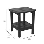 Table d'appoint de patio Adirondack tout temps