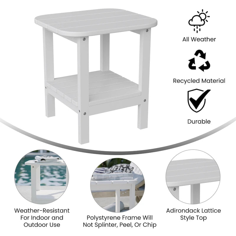 Table d'appoint de patio Adirondack tout temps