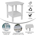 Table d'appoint de patio Adirondack tout temps