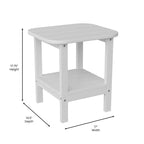 Table d'appoint de patio Adirondack tout temps