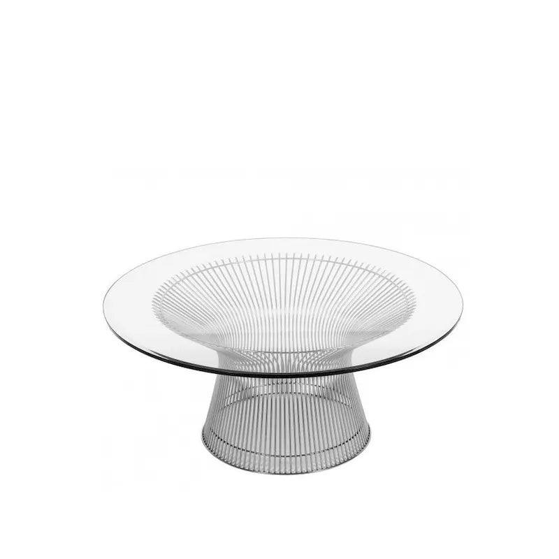 Planter Chrome Modern Coco Coffee Table 32 (Chrome) - 32D x 17.5H