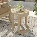 Corvus Manati Round 20-Inch Acacia Wood Coffee Table