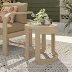 Table basse Corvus Manati ronde 20 pouces en bois d'acacia