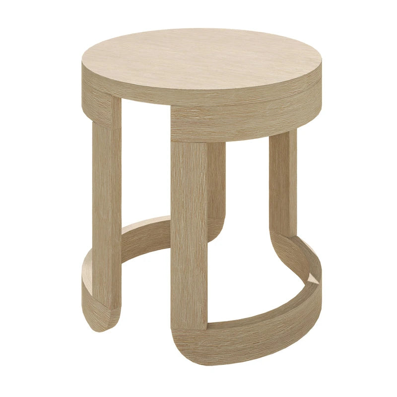 Table basse Corvus Manati ronde 20 pouces en bois d'acacia