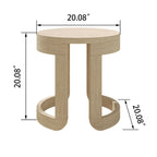 Table basse Corvus Manati ronde 20 pouces en bois d'acacia