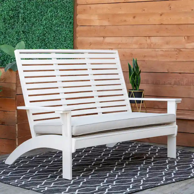 Banc d'extérieur Koester blanc