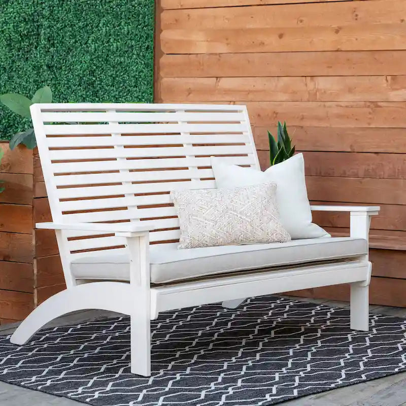 Banc d'extérieur Koester blanc
