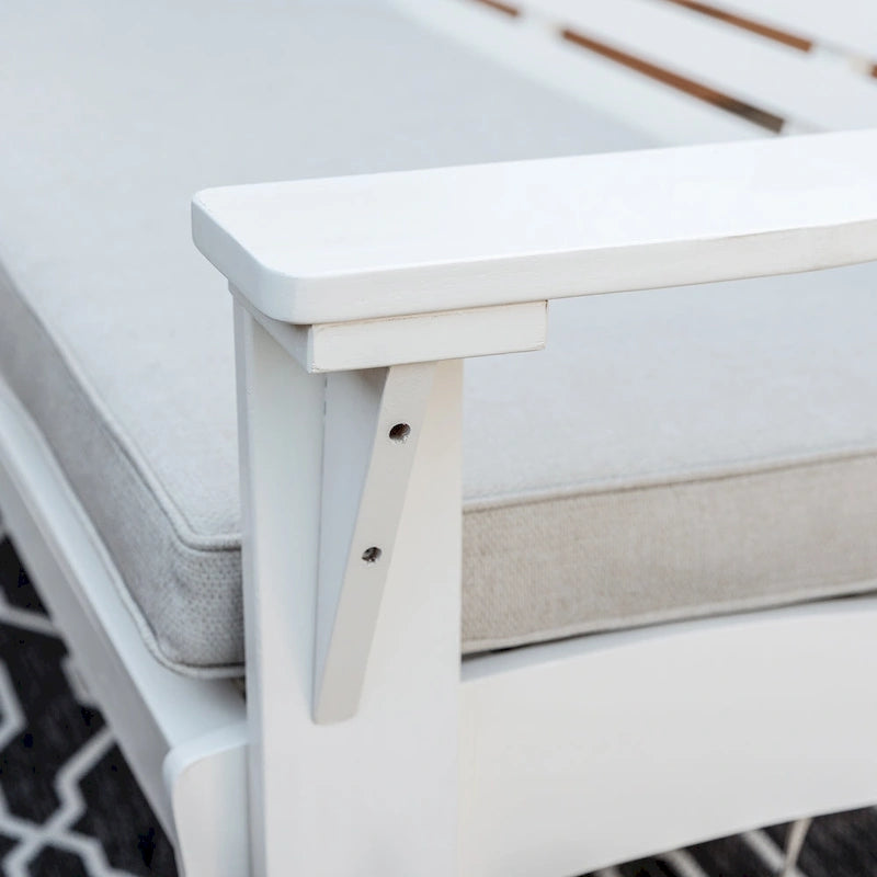 Banc d'extérieur Koester blanc
