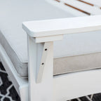 Banc d'extérieur Koester blanc