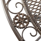 SAFAVIEH Outdoor Jaquelin Table d'appoint victorienne à 2 niveaux en fer – 39 L x 21 P x 32 H – 39Lx21Px32H