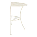 SAFAVIEH Outdoor Jaquelin Table d'appoint victorienne à 2 niveaux en fer – 39 L x 21 P x 32 H – 39Lx21Px32H