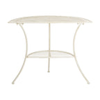 SAFAVIEH Outdoor Jaquelin Table d'appoint victorienne à 2 niveaux en fer – 39 L x 21 P x 32 H – 39Lx21Px32H