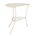 SAFAVIEH Outdoor Jaquelin Table d'appoint victorienne à 2 niveaux en fer – 39 L x 21 P x 32 H – 39Lx21Px32H